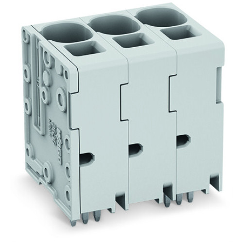 PCB terminal block, 16 mm&sup2;, Pin spacing 10 mm, gray