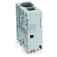 PCB terminal block, 16 mm&sup2;, Pin spacing 10 mm, gray