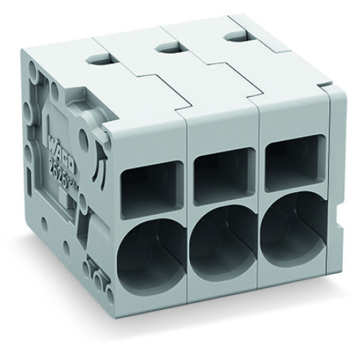 PCB terminal block, 6 mm&sup2;, Pin spacing 7.5 mm, gray