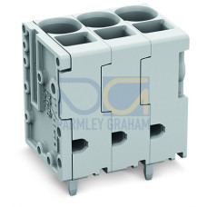 PCB terminal block, 6 mm&sup2;, Pin spacing 7.5 mm, gray