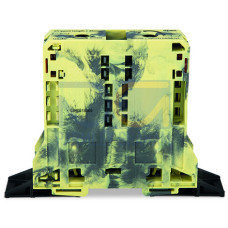 2-conductor through terminal block, 95 mm&sup2;, lateral marker slots, dark gray/yellow