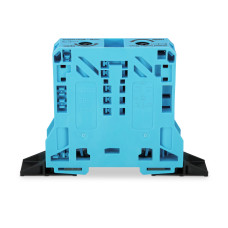 2-conductor through terminal block; 50 mm; lateral marker slots; with fixing flanges; POWER CAGE CLAMP