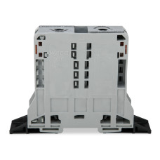 2-conductor through terminal block; 95 mm; lateral marker slots; with fixing flanges; POWER CAGE CLAMP