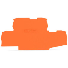 End plate, 0.8 mm thick, orange