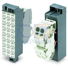 Common potential matrix patchboard, Marking 1-24, with 2 input modules incl. end plate