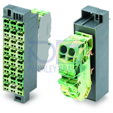 Common potential matrix patchboard, Marking 1-24, with 2 input modules incl. end plate