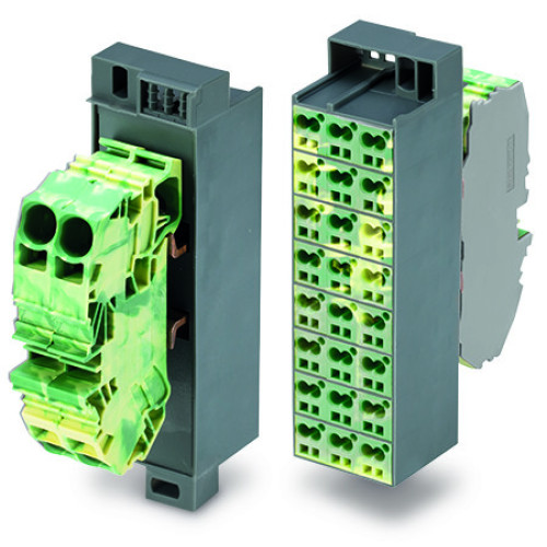 Common potential matrix patchboard, Marking 1-24, with 2 input modules incl. end plate