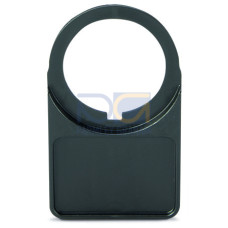 Universal push-button border, halogen-free, black