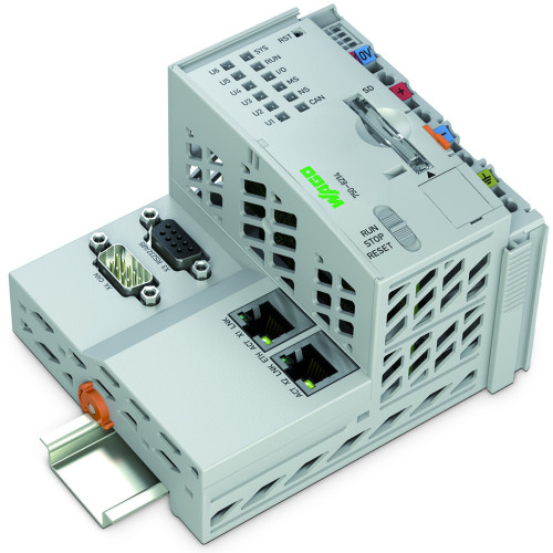 Controller PFC200, 2nd Generation, 2 x ETHERNET, RS-232/-485, CAN, CANopen, light gray