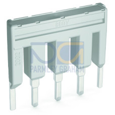 Continuous jumper, 5-way, insulated, light gray