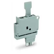 Fuse plug, with pull-tab, for 5 x 20 mm miniature metric fuse, gray