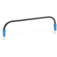 Push-in type wire jumper, insulated, 110 mm long, black