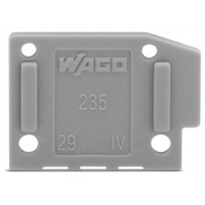 End Plate, Snap-Fit Type 1 mm Thick Red
