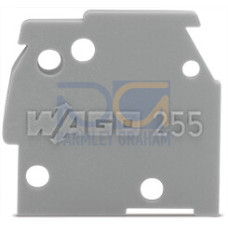 End plate, snap-fit type, 1 mm thick, black