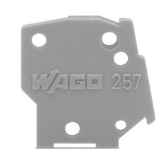 End Plate, Snap-Fit Type 1 mm Thick Gray