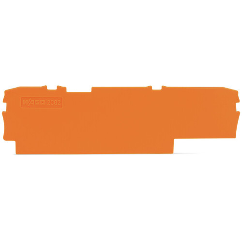 End plate, 1 mm thick, orange