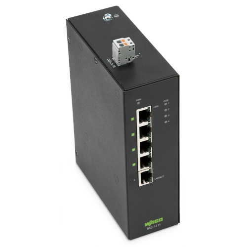 Industrial-ECO-Switch, 5-port 1000Base-T, Extended temperature range
