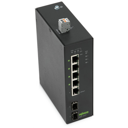 Industrial-ECO-Switch, 5-port 1000Base-T, 2-Slot 1000BASE-SX/LX