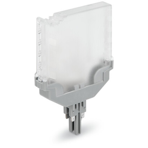 Empty component plug housing, 4-pole, transparent housing