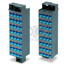 Matrix patchboard, 32-pole, Marking 33-64, blue/dark gray