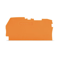 End and intermediate plate, 0.8 mm thick, orange