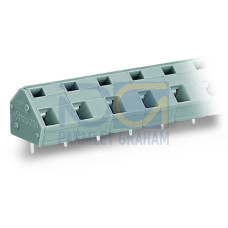PCB terminal block, 2.5 mm&sup2;, Pin spacing 10/10.16 mm, gray