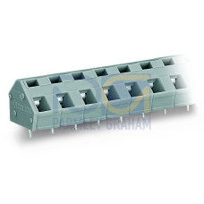 PCB terminal block, 2.5 mm&sup2;, Pin spacing 7.5/7.62 mm, gray