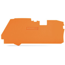 End and intermediate plate, 1 mm thick, orange