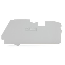 End and intermediate plate, 1 mm thick, gray