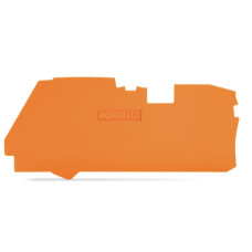 End and intermediate plate, 1 mm thick, orange