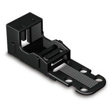 Mounting carrier, for 2-conductor terminal blocks, 221 Series - 4 mm&sup2;, black