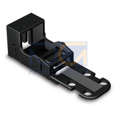 Mounting carrier, for 2-conductor terminal blocks, 221 Series - 4 mm, with snap-in mounting foot for
