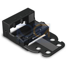 Mounting carrier, for 5-conductor terminal blocks, 221 Series - 4 mm, with snap-in mounting foot for