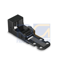 Mounting carrier, for 2-conductor terminal blocks, 221 Series - 4 mm, for screw mounting, black