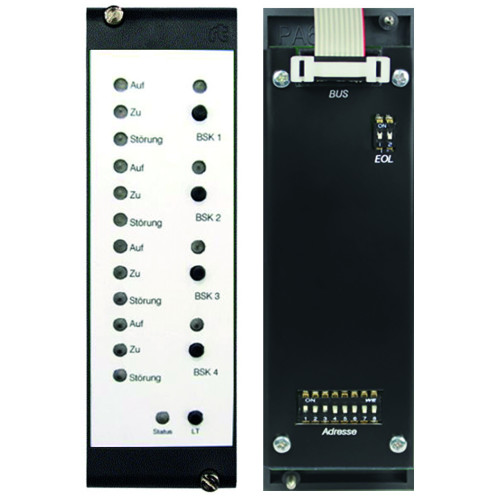 RBT30 Output Module, 4 buttons, 4 LEDs + 12 LEDs