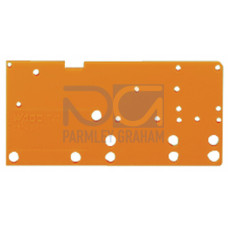 End plate, snap-fit type, 1.5 mm thick, orange