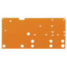 End plate, snap-fit type, 1.5 mm thick, orange