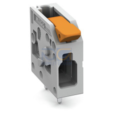 PCB terminal block, lever, 4 mm&sup2;, gray