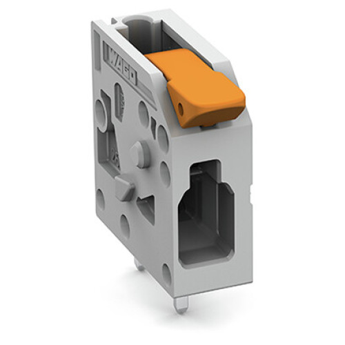 PCB terminal block, lever, 4 mm&sup2;, gray