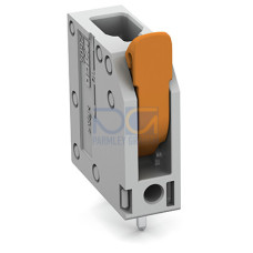 PCB terminal block, lever, 4 mm&sup2;, gray
