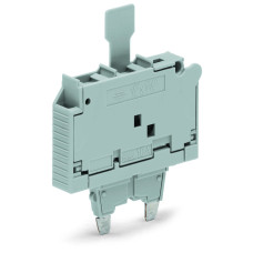 Fuse plug with pull-tab; for miniature metric fuse 1/4" x 11/4"; 7.4 mm wide