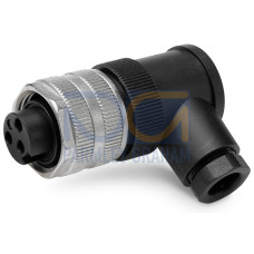 Pluggable connector, 7/8 inch, 7/8 inch, 3-pole