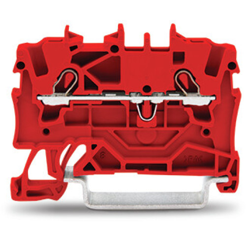 2-conductor through terminal block, 1.5 mm&sup2;, suitable for Ex e II applications, red