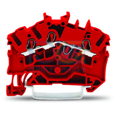 3-conductor through terminal block, 2.5 mm&sup2;, suitable for Ex e II applications, red