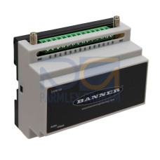 DXM100 Modbus Slave Device, I/O Base Board Only, Inputs: 4 Universal, Outputs: 4 NMOS Discrete, 2 Selectable Analog, 2 Switched Power, 1 Courtesy Power, RS485