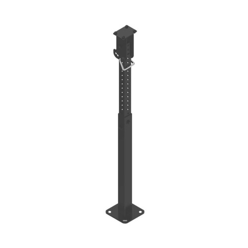 Accessory: Run Bar Pedestal, Adjustable Floor Mounted 800-1232, Includes Swivel-mount Bracket STBA-RB1-MB3, 150 Square Stationary Base, 1/4 in Cold-Rolled Steel, IP20