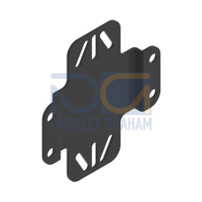 Bracket: Run Bar Universal Mounting Bracket, Vertical Stand or Surface, Used with STBVP6-RB1 IP20 Run Bars