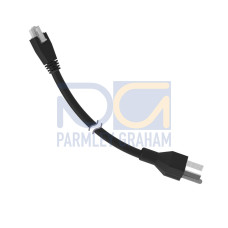 Cordset: Double Ended Molex to AC Plug, 3-pin Straight Female, 3-pin Straight Male, 3.05 m 3x18 Black PVC Jacket, PVC Black