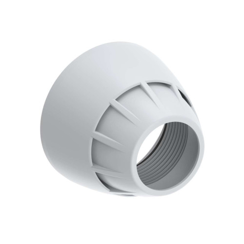 Stand-off Pipe Adapter/Cover, Material: White UHMW, Connects between TL50 and 1/2 in NPSM/DN15 pipe, Washer included
