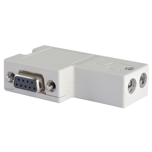 SUB-D9 Connector 90&deg; with switchable termination resistor